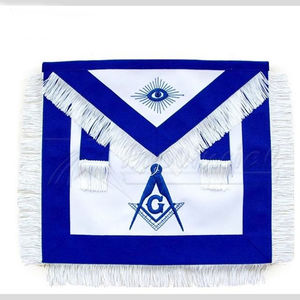 Regalia maçonniques, Tabliers maçonniques pour Francs-Maçons, Tablier maçonnique brodé avec équerre et compas, Tablier du Rite Royal, Tabliers maçonniques - Product Image 2