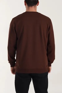 เสื้อสเวตเชิ้ตผู้ชายทรงโอเวอร์ไซส์ ผ้าโพลีเอสเตอร์/คอตตอนผสม 140 กรัม ป้องกันการเป็นขุย พิมพ์ลายดิจิตอลด้านหน้าพร้อมโลโก้แบบกำหนดเอง - Product Image 6