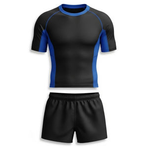 Conjunto de Uniforme de Rugby Personalizado Unisex, Logotipo del Equipo Impreso, Poliéster Transpirable, Ropa Deportiva Antibacteriana, Fabricante OEM ODM - Product Image 5