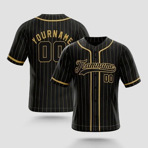 เสื้อเบสบอลโพลีเอสเตอร์ 100% สำหรับผู้ใหญ่ เสื้อเจอร์ซีย์สีพื้นแบบกำหนดเอง ชุดยูนิฟอร์มทีมเบสบอล ราคาสมเหตุสมผล - Product Image 5