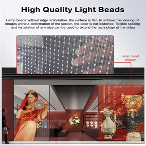 Muen siêu mỏng linh hoạt P4 P6 P10 <span class=keywords><strong>P20</strong></span> pha lê <span class=keywords><strong>LED</strong></span> phim màn hình thủy tinh tự dính cửa sổ <span class=keywords><strong>LED</strong></span> hiển thị cho ứng dụng trong nhà - Product Image 3