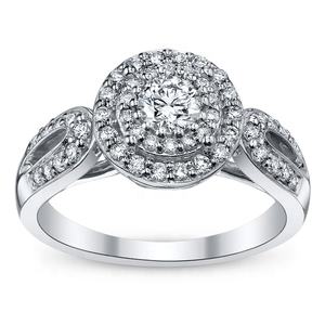 Bague de fiançailles et de mariage personnalisée en or 14k 18k avec certificat IGI pour les fêtes – Collection 2023 - Product Image 2