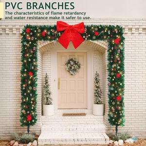 Arco Decorativo Natalizio Realistico in PVC per Interni ed Esterni, Struttura ad Arco per Albero di Natale per Feste e Matrimoni - Product Image 4