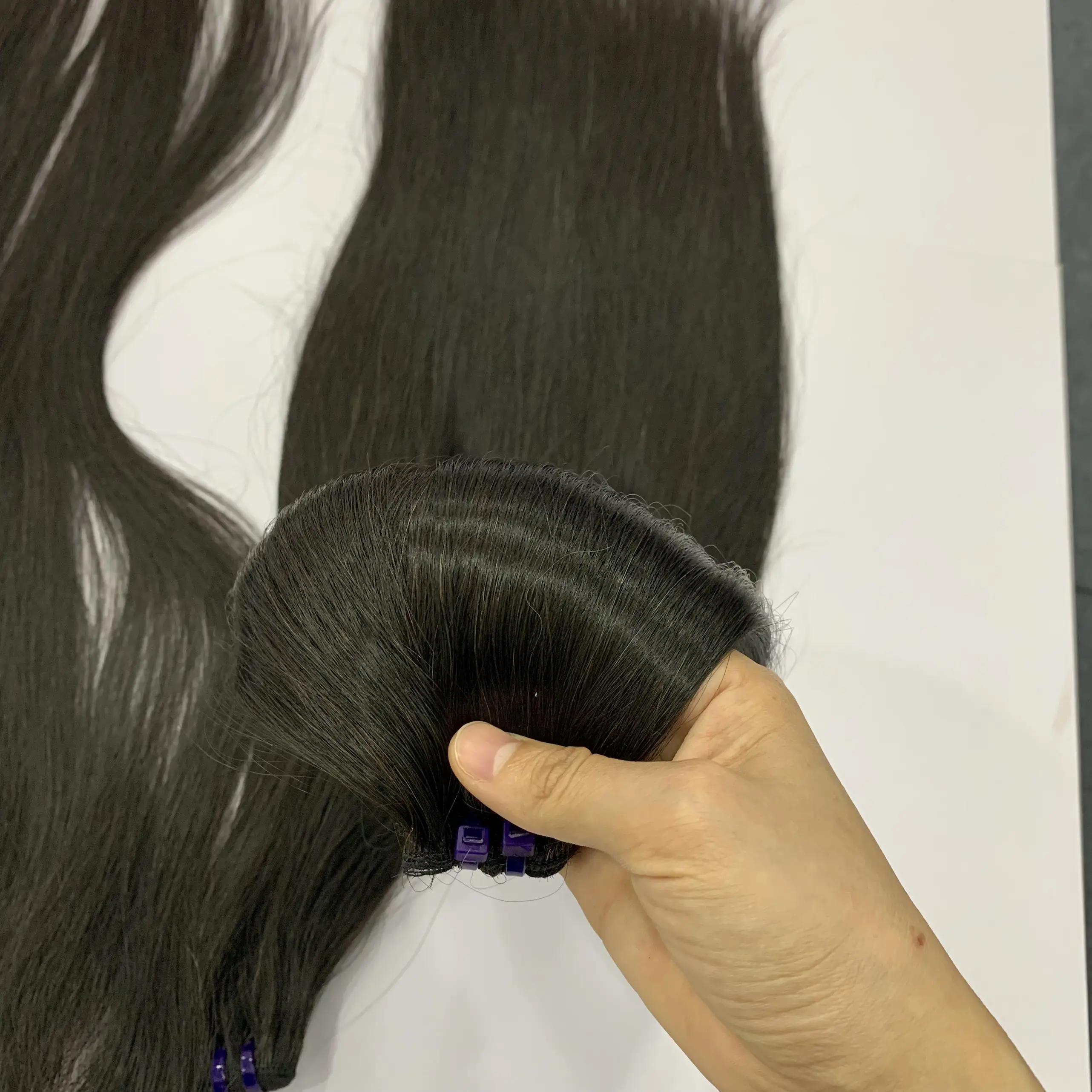 4P Hair | Best selling 2023 genius weft color 1 hot product ready to ship combo weft hair and lace