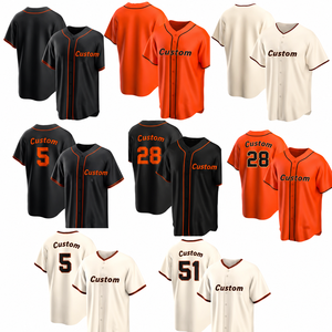 Camiseta de Béisbol al por Mayor, Nueva, Personalizada, 100% Poliéster, Transpirable, de Manga Corta, con Estampado Frontal - Product Image 1
