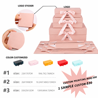 Caja de Regalo Magnética Plegable, Elegante, Ecológica e Impermeable, con Cinta, para Envolver Regalos en Festividades y Días Festivos