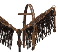 Têtière à nœuds personnalisée en cuir véritable pour cheval, style western – Meilleure vente