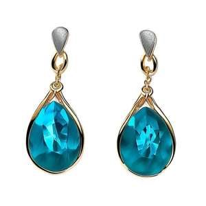 Pendientes Colgantes Hechos a Mano con Perlas Azules de 5 Pulgadas, Piedra de 14x16MM, Plata de Ley 925, Chapados en Oro de 18K, Regalo para Ella, Precio al por Mayor - Product Image 6