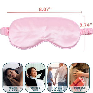 100% Mulberry Silk Knitted Breathable Sleep <b>Mask</b> Custom Design With Elastic Band 22MM Reusable <b>Eye</b> <b>Masks</b> Deep Sleeping <b>Masks</b> - Product Image 4