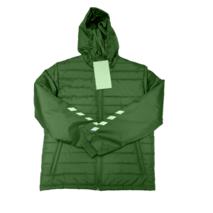 <b>Men's</b> <b>Long</b> Hooded Puffer <b>Jacket</b> With Reflective Stripes Windproof Thick Polyester Winter Casual Coat - Product Image 4