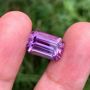 Anillo de piedra preciosa de kunzita rosa natural con corte esmeralda para suministro de joyería, piedra suelta de calidad premium, cristal curativo. - Product Image 5