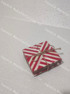 <b>Coaster</b> Manufacturer India Handmade Eco-Friendly <b>Heat</b> Resistant Bone Inlay Mother Pearl Resin Customizable Color Logo Tableware - Product Image 4