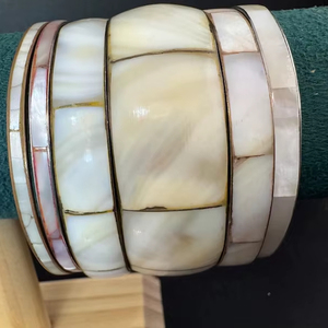 India Fashion Bangles Resin with <b>Metal</b> Bangle Set Fashion Jewelry & Accessories Handmade Direct Factory Sale - Product Image 1