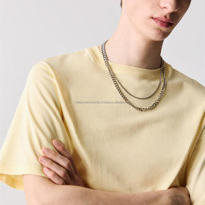 T-shirt à la mode de haute qualité à bas prix 100% Polyester ou matériel personnalisé T-shirts pour hommes avec votre logo à col rond - Product Image 6