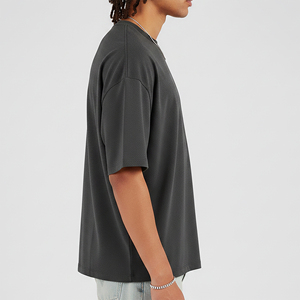 Wholesale 300 GSM Men Oversized Heavy Cotton Graphic Print Hip Hop Streetwear <b>Tee</b> Factory Price - Product Image 2