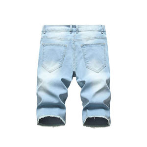 Shorts en jean amples vintage pour homme, style streetwear d'été, coupe décontractée, pour le travail - Product Image 1