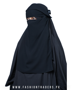 Hijab Niqab Modeste en Chiffon Doux, Léger et Respirant de Haute Qualité, avec Fonction de Repas, Fait Main, Sans Manches, Traditionnel pour l'Été - Product Image 5