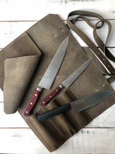 Sac à couteaux de chef en cuir de luxe avec logo personnalisé et protection anti-odeur pour les fournitures de restaurant LSKR-0013 - Product Image 3