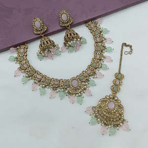 Jewelemarket Heritage Pota Stone <b>Pearl</b> Beads <b>Necklace</b> <b>Set</b> Fashion Jewelry 10575544GR - Product Image 4