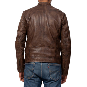 <b>Men's</b> High Quality Cowhide Leather Biker <b>Jacket</b> Retro Style Streetwear Bulk Order Manufacturer - Product Image 3