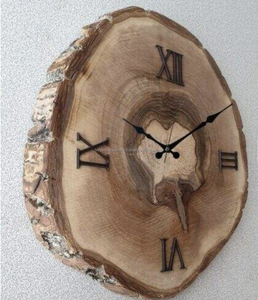 Horloge murale moderne avec impression de logo, horloge murale personnalisée, décoration, grande horloge murale en bois d'Inde - Product Image 2