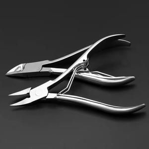 Coupe-ongles professionnel en acier inoxydable, lame droite/courbe, portable, pour usage adulte - Product Image 1
