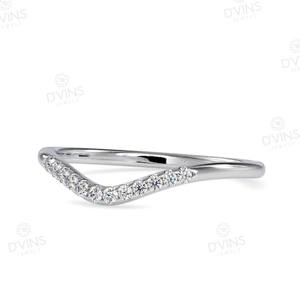 แหวนแต่งงานเพชรทรงกลม VVS แบบคลาสสิก Starlight ทองคำแท้ 14k พร้อมใบรับรอง IGI ตัวเรือนแบบ Prong Setting - Product Image 2