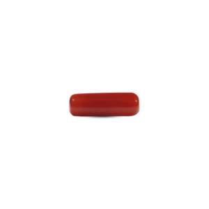 Natural Red Coral Loose Gemstone 6.3 Carat Oval Cabochon for Fine Jewelry - Product Image 2