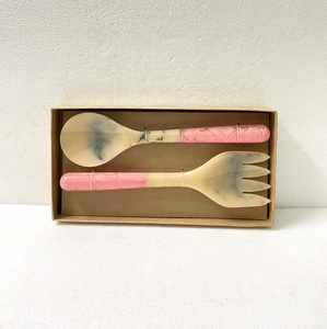 Double Shade Pink Resin <b>Salad</b> <b>Server</b> Double Shade Handmade <b>Salad</b> <b>Server</b> & Serving Spoon Kitchen for Hotels Homes Restaurants - Product Image 6