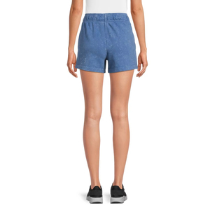 New Arrival Women's High French Terry Solid Jogger Streetwear Shorts Breathable Eco-Friendly Vintage Acid <b>Wash</b> High Quality - Product Image 2