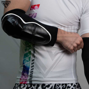 Service OEM ODM personnalisé, protections de coude de boxe robustes, réglables, durables, avec sangle sécurisée, mousse haute densité - Product Image 6