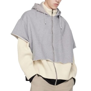 Sweat à capuche double couche de haute qualité pour hommes et femmes, coupe oversize, collection hiver, coton épais, style streetwear décontracté, fabrication usine - Product Image 2