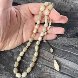 Auténticas cuentas de cuerno de búfalo, Tasbih, artesanía natural, accesorios devocionales hechos a mano para el crecimiento espiritual y la oración diaria - Product Image 4