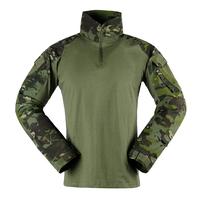Ensemble uniforme tactique camouflage personnalisé unisexe, imperméable, fin, respirant, en tissu tissé, 2 pièces, chemise, veste, pantalon cargo