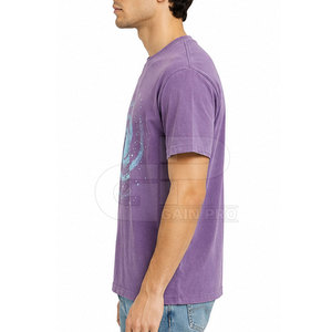 T-shirt surdimensionné à imprimé réfléchissant pour homme, en coton, style streetwear tendance, décontracté, manches courtes, confortable, à porter au quotidien - Product Image 6