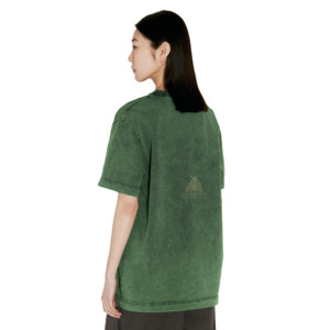 Nuevas camisetas de moda para mujer con lavado ácido, 100% algodón, de secado rápido, antiarrugas, al por mayor, de color liso, con efecto lavado a la piedra, para chicas. - Product Image 3