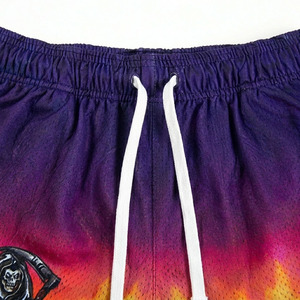 Pantalones Cortos de Lona para Hombre, 5 Pulgadas, Estilo Urbano, Personalizados, Cintura Alta, Cierre con Cordón, Transpirables, de Secado Rápido, Ecológicos, para Gimnasio y Entrenamiento - Product Image 5