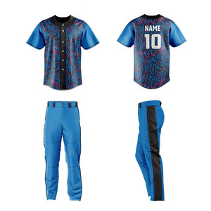 Uniforme de Béisbol Sublimado Personalizado, Nuevo Modelo 2025, Transpirable, Alta Calidad, Venta al Por Mayor OEM, Ropa Deportiva - Product Image 2