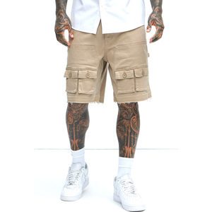 Pantalones Cortos Cargo de Lona Color Caqui con Múltiples Bolsillos, Personalizables, para Adultos, Nueva Colección 2026 - Product Image 1