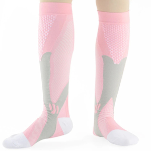 Calcetines de Fútbol Azules hasta la Rodilla con Diseño a Rayas, Transpirables, de Spandex y Poliéster para Adultos, Ropa Deportiva de Verano, Estilo Tejido - Product Image 2