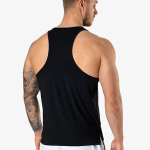 Men's Gym <b>Vest</b> Tank Top Ribbed Cotton Sleeveless <b>Stringer</b> Lightweight Breathable Street Wear Tank Top - Product Image 4