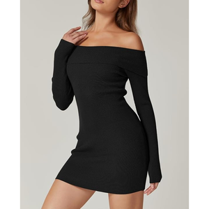 Robe de soirée élégante pour femme, robe de créateur personnalisée, col en V, manches longues, robe de soirée, robe de bal, robe de banquet - Product Image 5