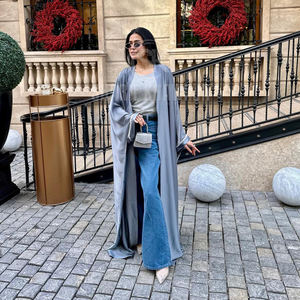 Último Diseño de Abaya Casual para Mujer, de Alta Calidad, Cómoda, Transpirable, Holgada, Larga hasta el Suelo, de Manga Larga - Product Image 2