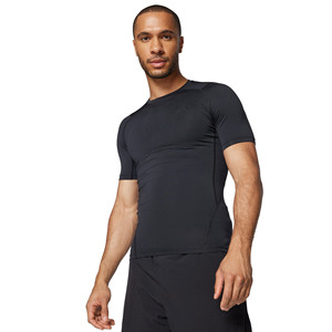 T-shirt à manches courtes pour homme, coupe ajustée, respirant, anti-rétrécissement, séchage rapide, éco-responsable, avec logo personnalisé imprimé numériquement sur le devant - Product Image 3