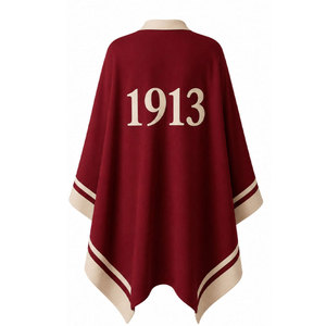 Capa de ceremonia formal para mujer Delta Sigma Theta, accesorio de moda, capa bordada con letras griegas al por mayor - Product Image 6