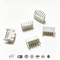 Connecteur à broches coudées à 90 degrés WF PH2.5, pas de 2,5 mm, blanc, simple rangée 1x5 broches avec déflecteur, écologique, pour carte PCB