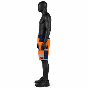 Shorts de travail haute visibilité avec plusieurs poches, shorts de sécurité réfléchissants pour les travailleurs industriels - Product Image 4