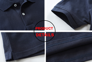 Jersey de Algodón Transpirable de Manga Corta para Hombre y Mujer, con Cuello y Botones, Venta al Por Mayor, Servicio OEM de Pakistán, 2023 - Product Image 6