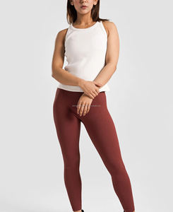 Camiseta sin Mangas para Mujer, Talla XS, Calidad Premium, Tejido Acanalado Transpirable, Ecológica, Venta al Por Mayor, Diseño Sólido con Impresión Digital - Product Image 3