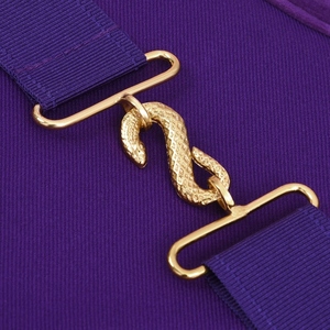 Delantal de Capitán del Capítulo Real Arquitectónico con Bordado a Mano en Bullion, delantal de regalia premium con bordado a mano en oro. - Product Image 6